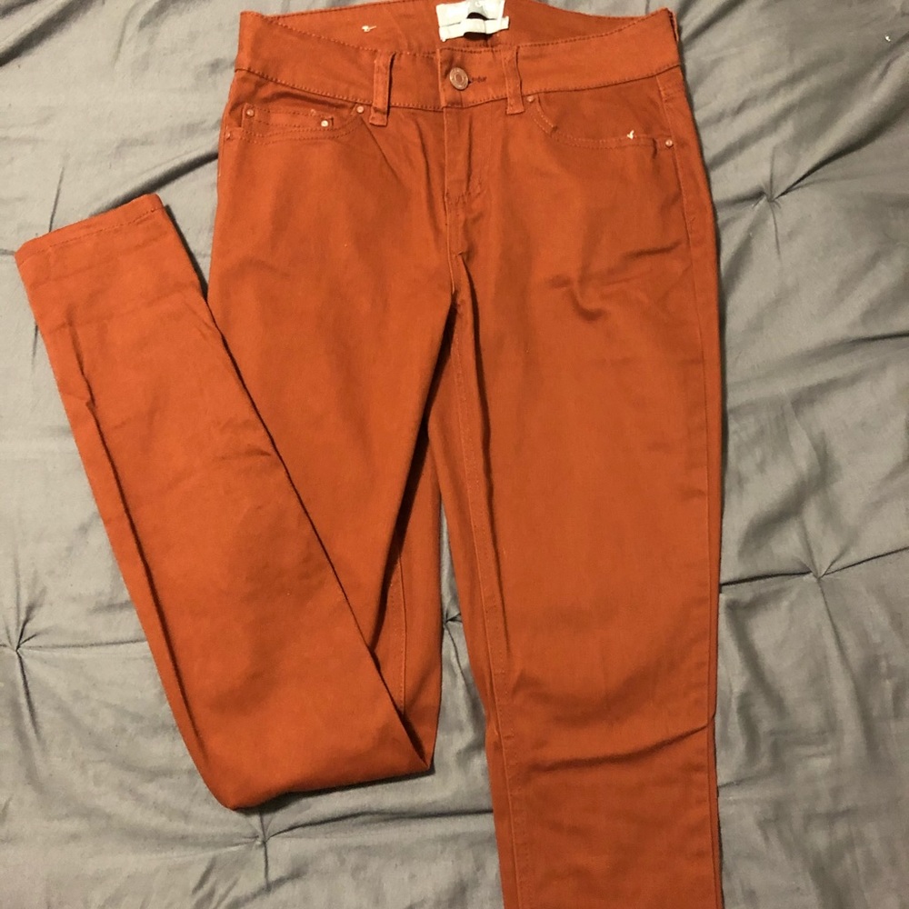 Rust Colored Skinny Jeans